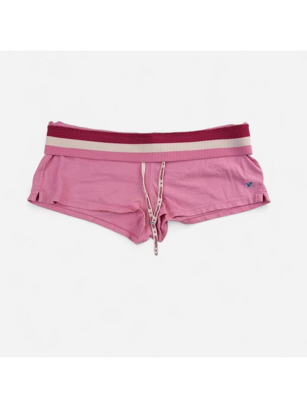 American Eagle Y2K Pink Micro Shorts in Pink
